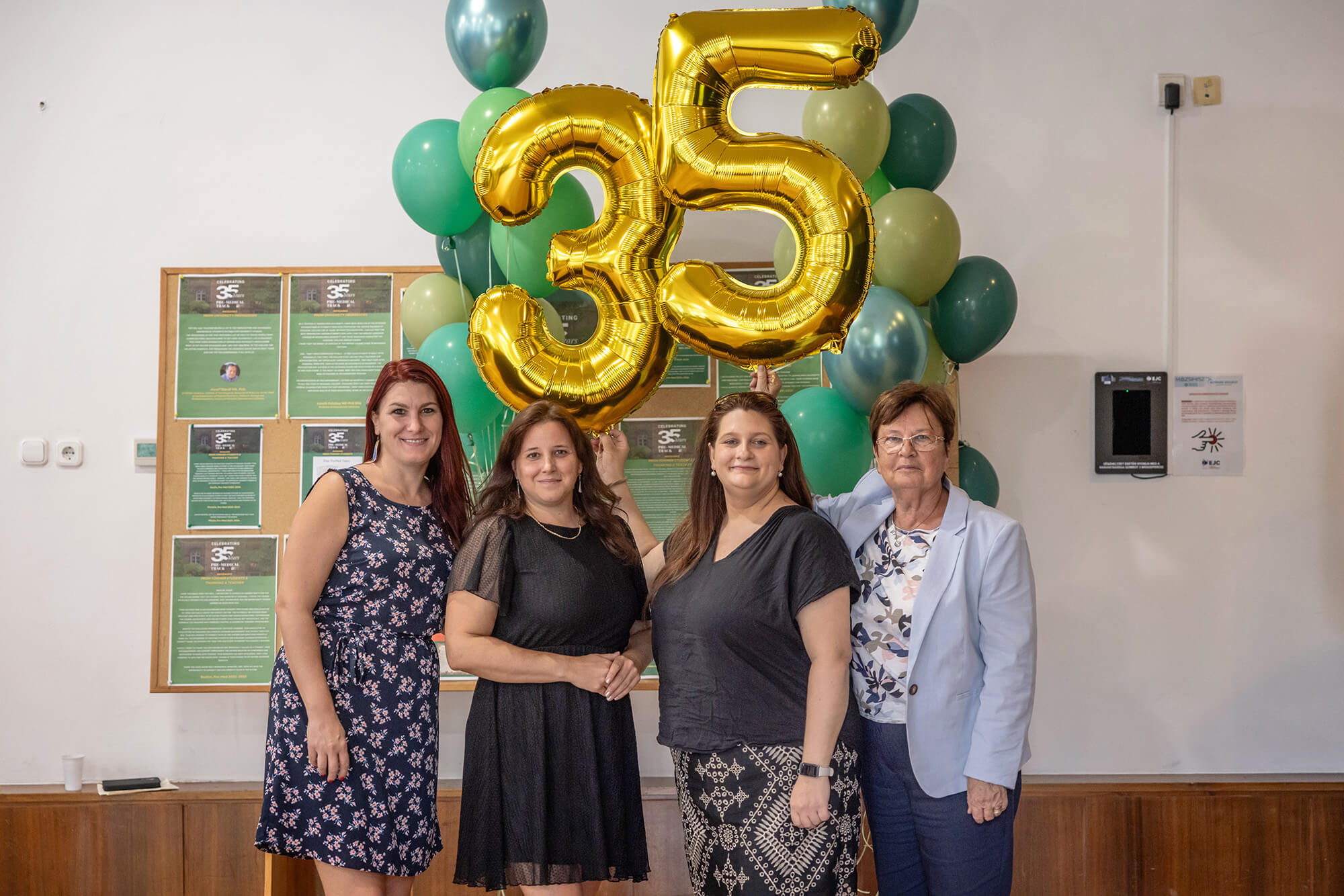 Zsanett Berke — Academic Coordinator; Enikő Szabó — Program Director; Petra Stosz — Program Coordinator; Zsuzsa Wollner — Organizer of the Alumni Network